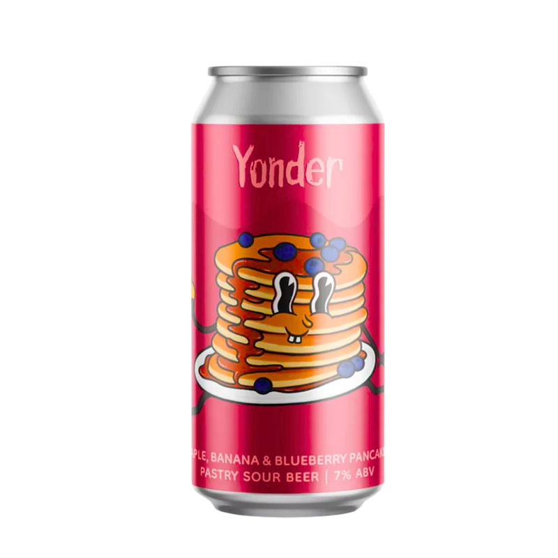 Maple, Banana, Blueberry Pancakes beer artwork