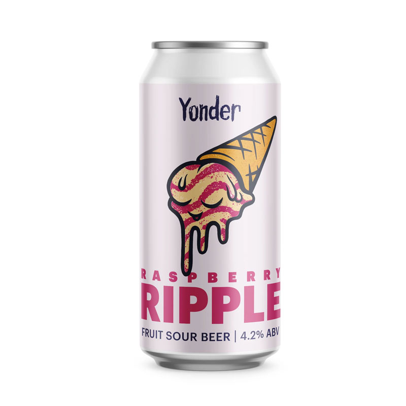 Raspberry Ripple beer artwork