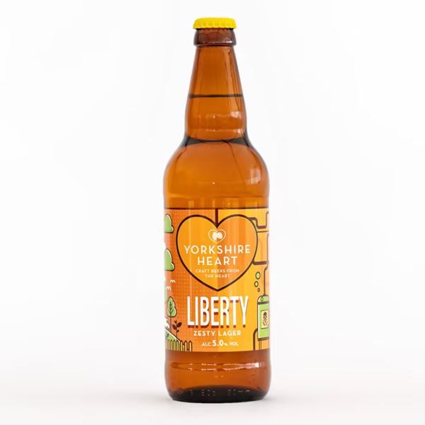 Liberty Lager beer artwork